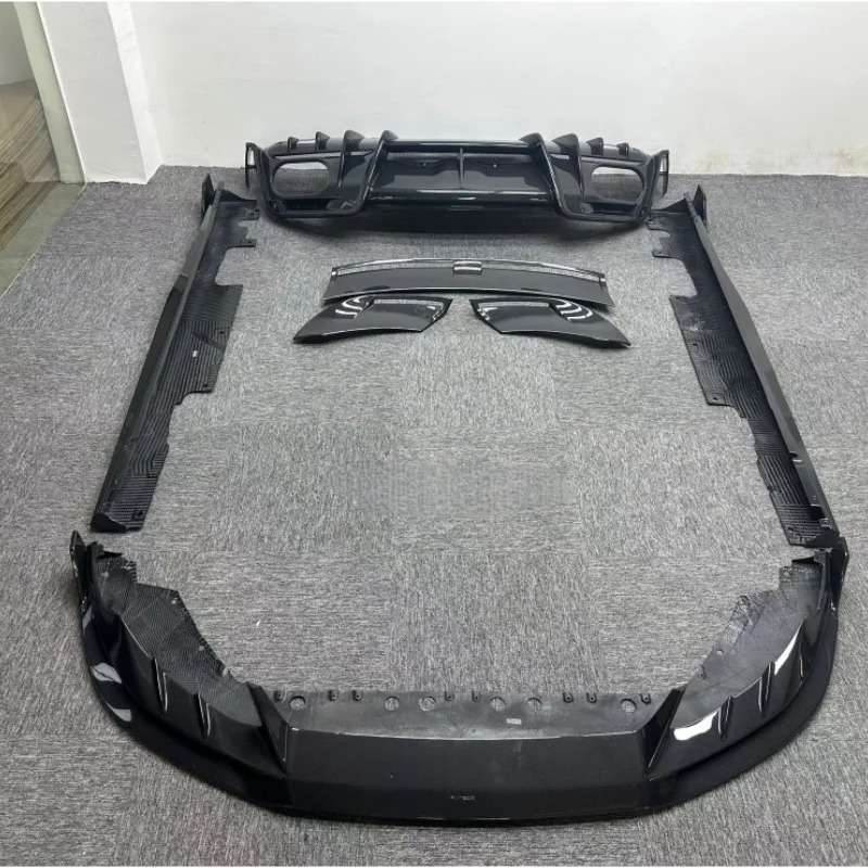 Dry Carbon Fiber PK Style Body Kit for Rome, Front Lip Side Skirt, Rear Diffuser, Tail Wing, Dry Carbon Fiber Body Kit